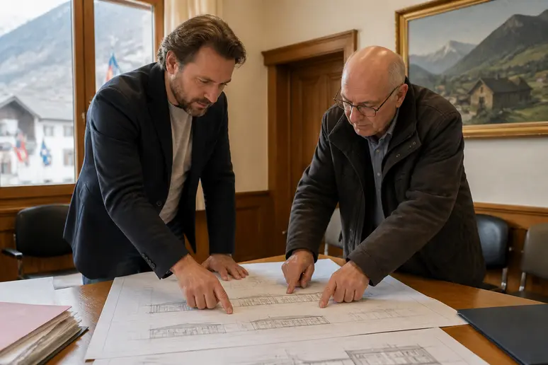 Consultation des réglementations de construction pour un chalet en France en 2026.