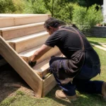 Comment construire un escalier de terrasse en bois soi-même ?