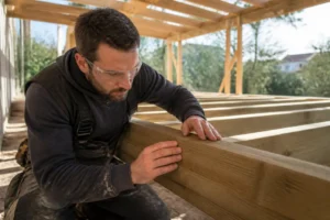Comment choisir et poser les poutres d'une terrasse en bois ?