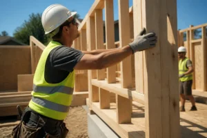 Comment monter un mur ossature bois : schéma et étapes clés ?